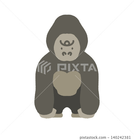 Hand-drawn gorilla Hand-drawn gorilla 140242381