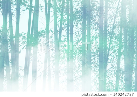 A beautiful bamboo grove with fresh green leaves and straight, tall bamboo stalks. A beautiful bamboo grove with fresh green leaves and straight, tall bamboo stalks. 140242787