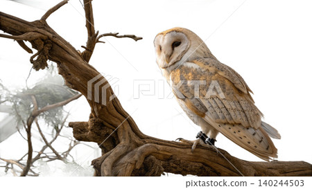 Realistic Owl in flight isolated on transparent background. Realistic Owl in flight isolated on transparent background. 140244503