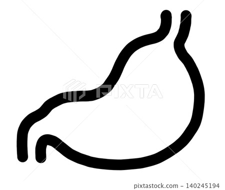 Simple stomach icon Simple stomach icon 140245194