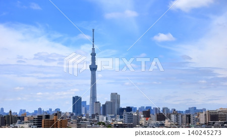 藍天和東京天空樹 藍天和東京天空樹 140245273