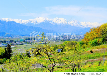 Northern Alps Observation Art Museum in May: Mountains of Shinshu, Landscapes of Shinshu 140246235