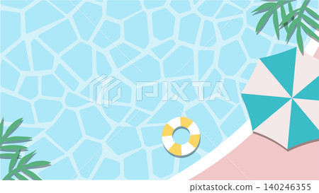 Summer banner, summer materials, summer background illustration Summer banner, summer materials, summer background illustration 140246355