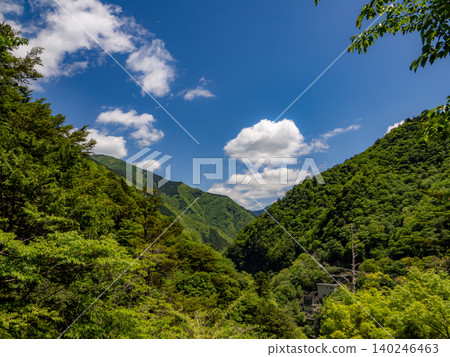 蘇瑪塔峽谷中，夢幻般的懸索橋，被蔥鬱的綠植環繞，美不勝收。 140246463