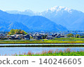 Scenery of Azumino in May; Scenery of Shinshu; Spring rural landscape 140246605