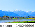 Scenery of Azumino in May; Scenery of Shinshu; Spring rural landscape 140246606