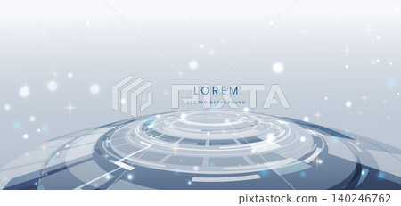 Futuristic White Technology Interface Abstract Background. Futuristic White Technology Interface Abstract Background. 140246762