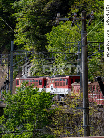 奧大井湖站:一個漂浮在藍色湖面上的僻靜車站。 奧大井湖站:一個漂浮在藍色湖面上的僻靜車站。 140246805