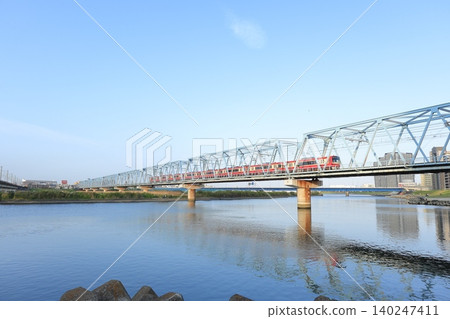 神奈川縣、川崎市、多摩川、六鄉川大橋 140247411