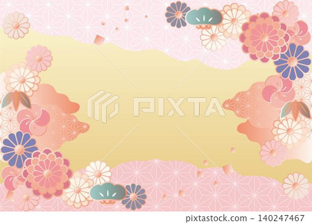 日式風格,傳統日式圖案相框,春季設計,菊花,松樹,竹子,梅花,麻葉圖案,新年,新年祝福,女兒節(少女節),成年禮裝飾。 日式風格,傳統日式圖案相框,春季設計,菊花,松樹,竹子,梅花,麻葉圖案,新年,新年祝福,女兒節(少女節),成年禮裝飾。 140247467