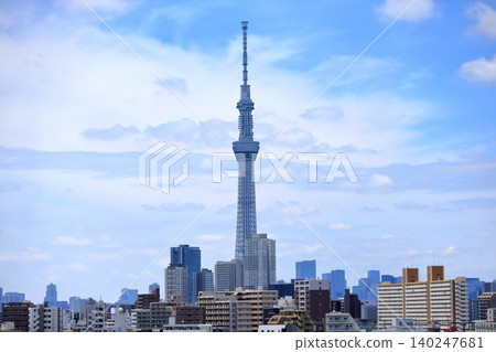 藍天和東京天空樹 藍天和東京天空樹 140247681