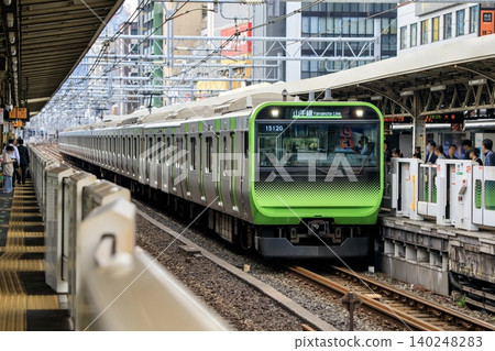 E235 series train entering Okachimachi Station on the Yamanote Line E235 series train entering Okachimachi Station on the Yamanote Line 140248283