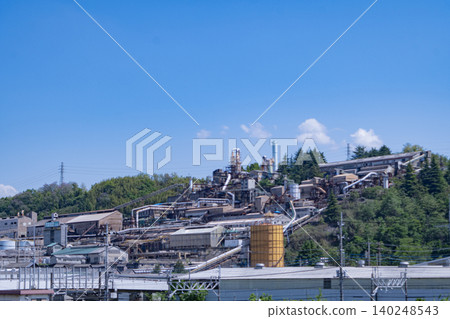 Toho Zinc Annaka Smelting Plant, industrial complex, plant, factory, gigantic, SF, clear weather, Annaka City Toho Zinc Annaka Smelting Plant, industrial complex, plant, factory, gigantic, SF, clear weather, Annaka City 140248543