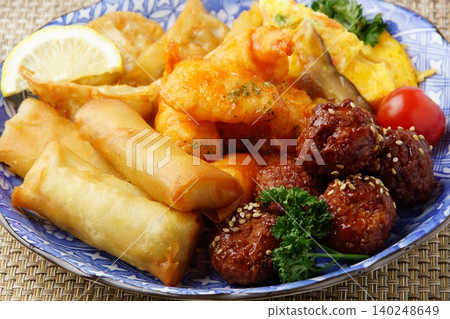 Assorted Chinese food Assorted Chinese food 140248649