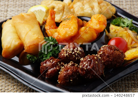 Assorted Chinese food Assorted Chinese food 140248657