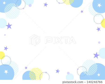 Sparkling frame with polka dots and stars Sparkling frame with polka dots and stars 140248766