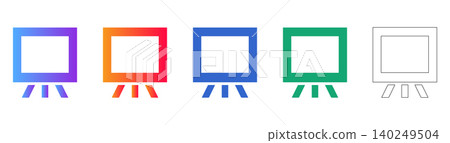 Display Screen Icon Set for Technology and Digital Interfaces icon set Display Screen Icon Set for Technology and Digital Interfaces icon set 140249504