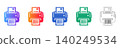 Document Printer Vector Icons 140249534
