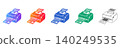 Label Printing Machine Vector Icons 140249535