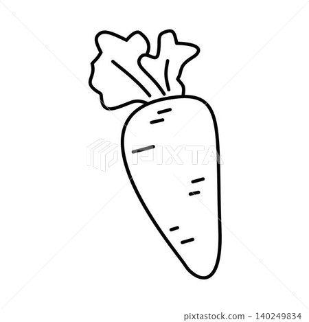 fresh carrot vegetable outline fresh carrot vegetable outline 140249834
