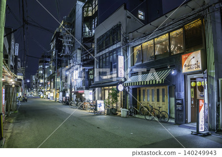 大阪夜景：大阪府大阪市心齋橋、橫堀筋、白郎町 140249943