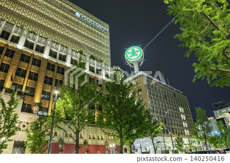 大阪夜景:大阪府大阪市心齋橋、禦堂筋、大丸心齋橋店 大阪夜景:大阪府大阪市心齋橋、禦堂筋、大丸心齋橋店 140250416
