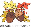 Hand Drawn Acorn Illustration 140250582