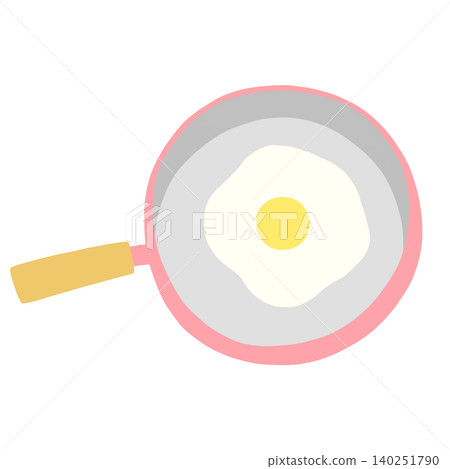 Fried egg in a frying pan Fried egg in a frying pan 140251790