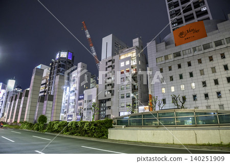 大阪夜景:大阪府大阪市心齋橋、長堀通、南船場 大阪夜景:大阪府大阪市心齋橋、長堀通、南船場 140251909