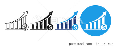 Profit Increase Concept Vector illustration 140252302