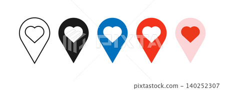 Map Navigation Vector illustration 140252307