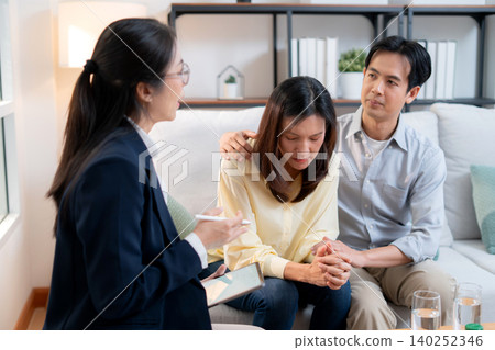 Asian couple therapy counseling and relationship support, mental health. Asian couple therapy counseling and relationship support, mental health. 140252346