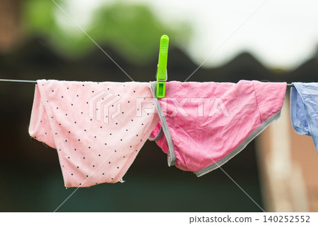Female panties hanging Female panties hanging 140252552