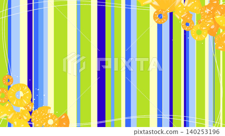 Summer-colored random stripe frame background Summer-colored random stripe frame background 140253196