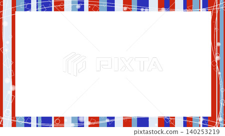 Summer-colored random stripe frame background Summer-colored random stripe frame background 140253219
