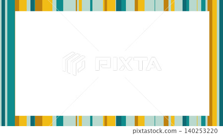 Summer-colored random stripe frame background Summer-colored random stripe frame background 140253220
