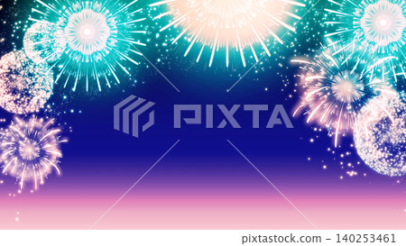 Bright fireworks illustration with text space Bright fireworks illustration with text space 140253461