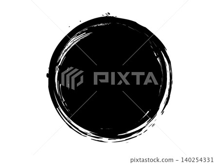 Ink brush circular frame Japanese style brush circle material 7 Ink brush circular frame Japanese style brush circle material 7 140254331