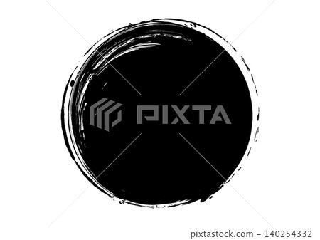 Ink brush circular frame Japanese style brush circle material 6 Ink brush circular frame Japanese style brush circle material 6 140254332