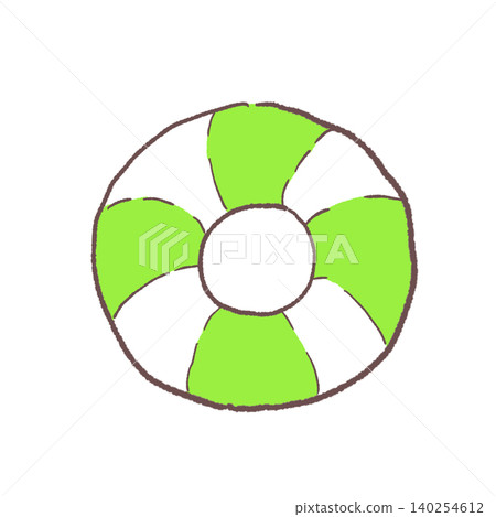 Green lifebuoy 140254612