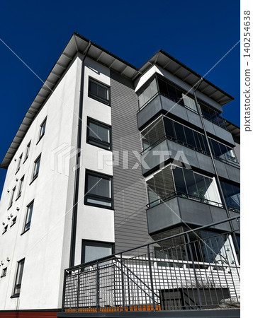 Fragment of Modern Building in Porvoo, Finland. Fragment of Modern Building in Porvoo, Finland. 140254638