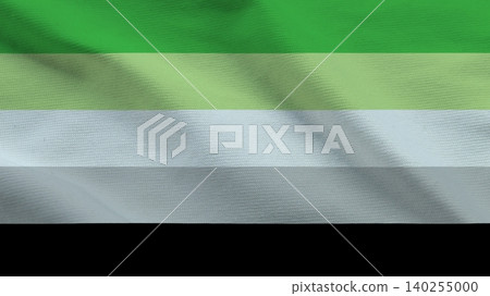 Aromantic Pride Flag Fabric Texture Background 140255000