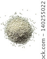 Pile of white sesame seeds top view 140255022