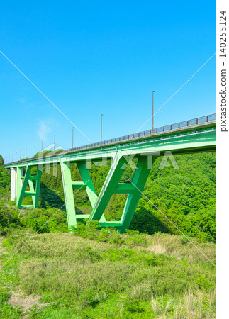 Rindo Ohashi Bridge, connecting Nasu and Nasu-Shiobara, Nasu-machi, Nasu-gun, Tochigi Prefecture Rindo Ohashi Bridge, connecting Nasu and Nasu-Shiobara, Nasu-machi, Nasu-gun, Tochigi Prefecture 140255124