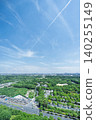 Urban green spaces and skyline 140255149
