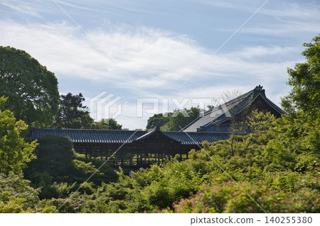 春日京都:從賀雲橋眺望綠樹環繞的通天橋(第四部) 春日京都:從賀雲橋眺望綠樹環繞的通天橋(第四部) 140255380