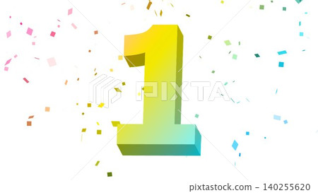五彩紙屑、派對、慶祝、插圖、倒數計時、數字、生日、活動、慶祝、生日、樂趣 140255620