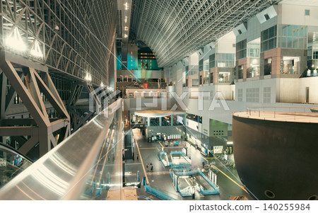 Kyoto station building scenery Kyoto station building scenery 140255984