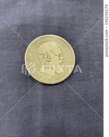 Retro coins from exhibition display Retro coins from exhibition display 140256278