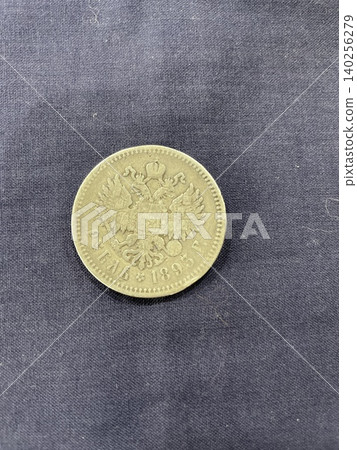 Retro coins from exhibition display Retro coins from exhibition display 140256279